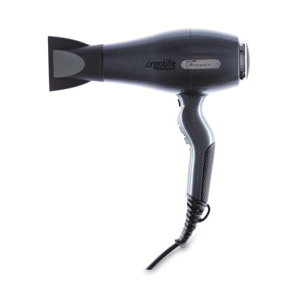 Dewal Pro Фен ErgoLife Compact, графит, 2000 Вт, 2 насадки купить - 0
