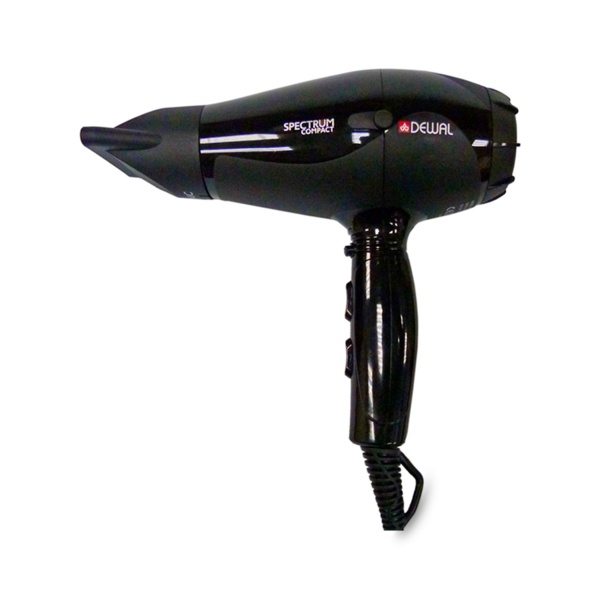 Dewal Pro Фен Spectrum Compact, черный, 2100 Вт, 2 насадки купить - 0