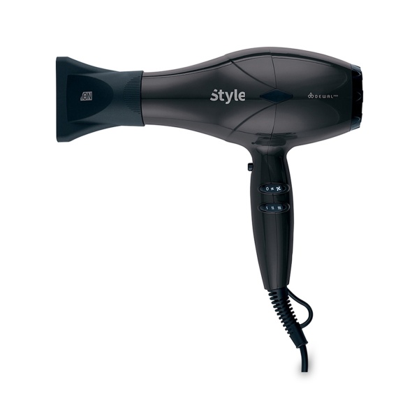 Dewal Pro Фен Pro Style, черный 2000 Вт, 2 насадки, диффузор купить - 0