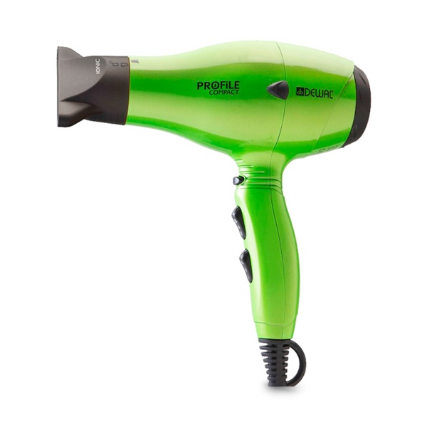 Dewal Pro Фен Profile Compact, зеленый, 2000 Вт, 2 насадки купить - 0