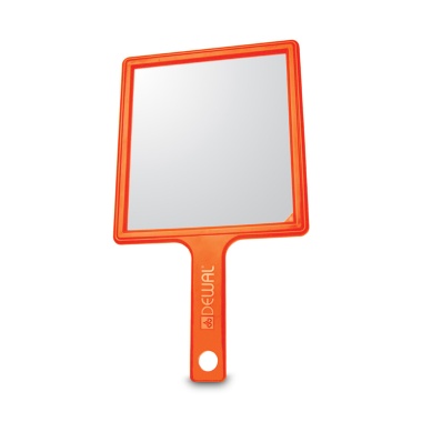 Dewal Pro Зеркало заднего вида, пластик, оранжевое, с ручкой, 21,5х23,5 см купить