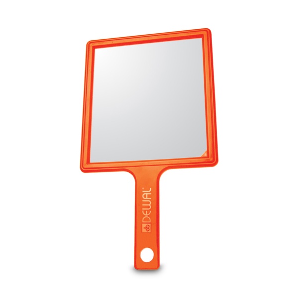 Dewal Pro Зеркало заднего вида, пластик, оранжевое, с ручкой, 21,5х23,5 см купить - 0