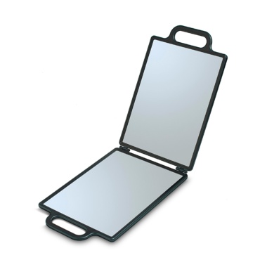 Dewal Pro Зеркало заднего вида, пластик, черное, складное, с двумя ручками, 23 х 30 см купить