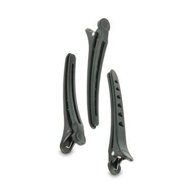 Dewal Pro Зажим для волос, черный, пластик, 11,8 см, 6 шт купить