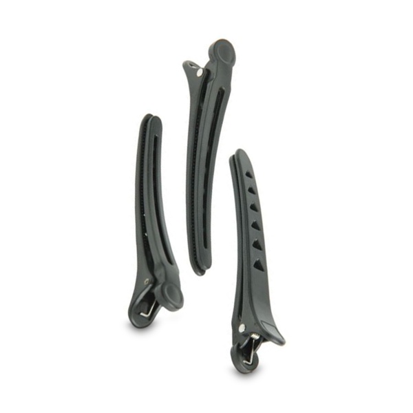 Dewal Pro Зажим для волос, черный, пластик, 11,8 см, 6 шт купить - 0