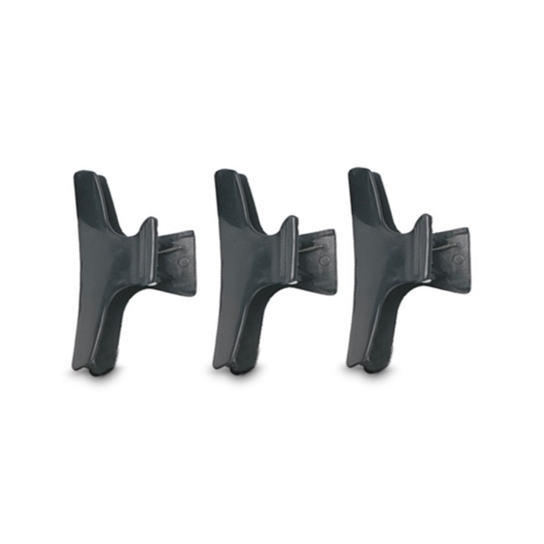 Dewal Pro Зажим для волос Бабочка,черный, пластик, 8 см, 12 шт купить - 0