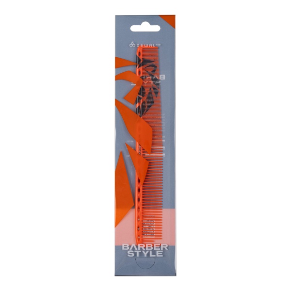 Dewal Pro Расческа для стрижки BARBER STYLE, комбинированная, 21,5 см купить - 3