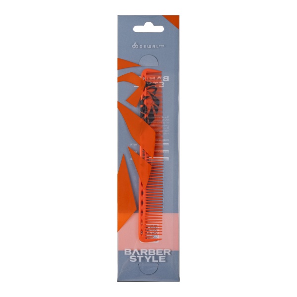Dewal Pro Расческа для стрижки BARBER STYLE, комбинированная, 18 см купить - 3
