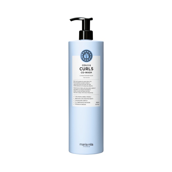 Maria Nila Очищающий кондиционер для пористых и вьющихся волос Coils & Curls Co-Wash, 1000 мл купить - 0