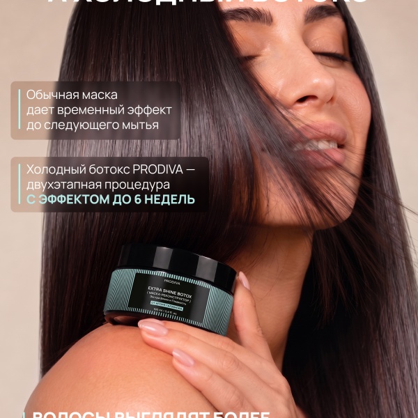 PRODIVA Набор для блеска и гладкости волос EXTRA SHINE BOTOX купить - 3