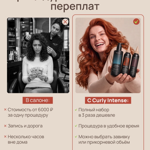 PRODIVA Набор для прикорневого объема и завивки волос для окрашенных, нормальных или жестких волос CURLY INTENSE №1 купить - 9