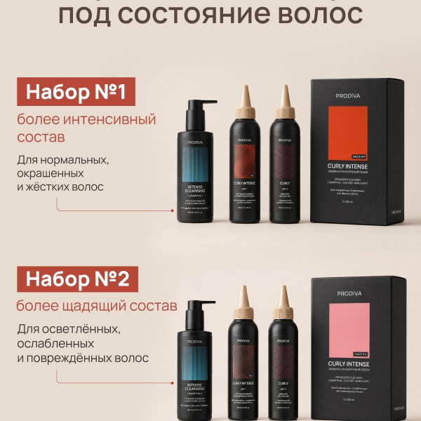 PRODIVA Набор для прикорневого объема и завивки волос для окрашенных, нормальных или жестких волос CURLY INTENSE №1 купить - 10