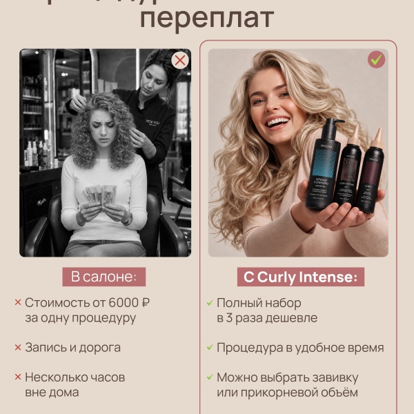 PRODIVA Набор для прикорневого объема и завивки волос для осветленных, ослабленных или поврежденных волос CURLY INTENSE №2 купить - 9
