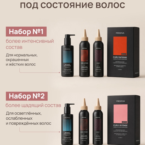 PRODIVA Набор для прикорневого объема и завивки волос для осветленных, ослабленных или поврежденных волос CURLY INTENSE №2 купить - 10
