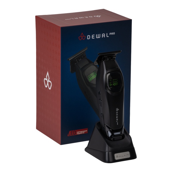 Dewal Pro Машинка для стрижки окантовочная, LED-подсветка, аккум, 7200-8000 об/мин, Т-нож 40 мм, 0,15 мм, 3 нас, черная купить - 8