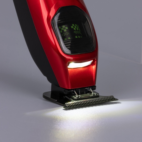 Dewal Pro Машинка для стрижки окантовочная, LED-подсветка, аккум, 7200-8000 об/мин, Т-нож 40 мм, 0,15 мм, 3 нас, красная купить - 9
