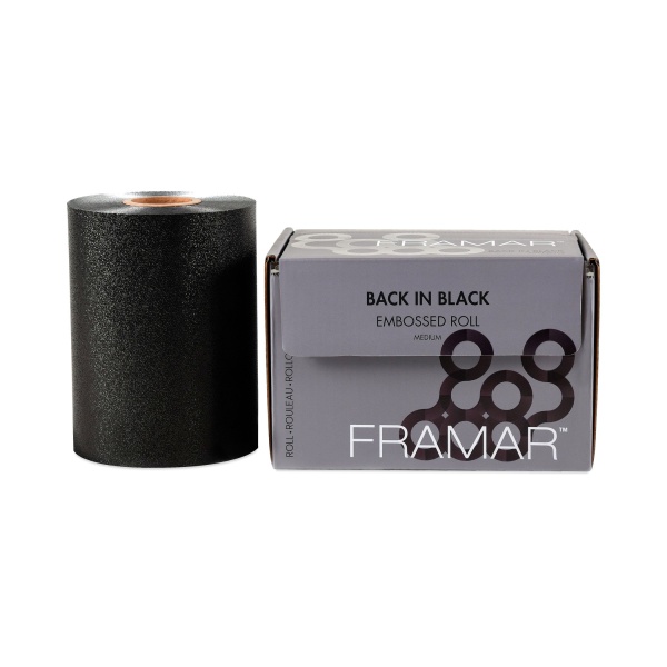 Framar Фольга в рулоне с тиснением Во власти черного Embossed Roll Medium Back In Black 98 м купить - 0