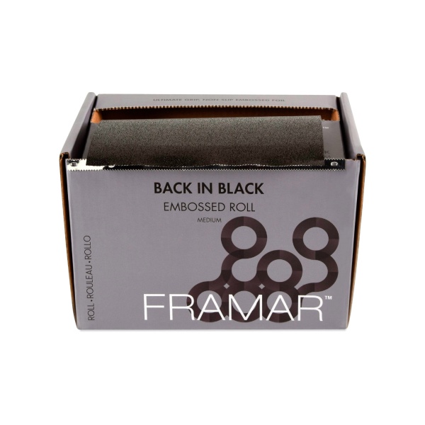 Framar Фольга в рулоне с тиснением Во власти черного Embossed Roll Medium Back In Black 98 м купить - 0