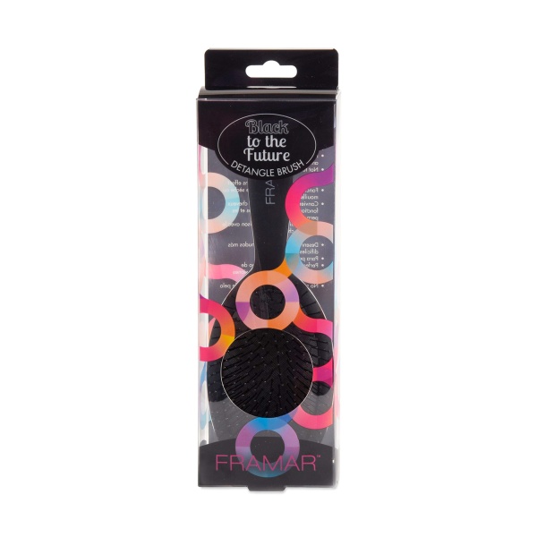 Framar Распутывающая щетка для волос Снова в черном Detangle Brush Black To The Future купить - 0