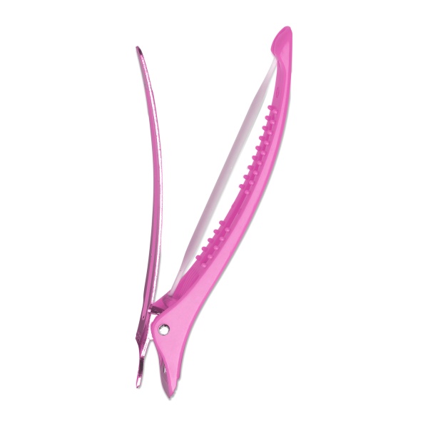 Framar Зажим с эластичной вставкой Elastic Sectioning, 4 шт, фуксия купить - 0