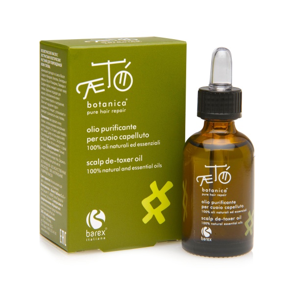 Barex Экстракт масел экзотических растений для поврежденной кожи головы Aeto Botanika Scalp De-toxer Oil, 30 мл купить - 0