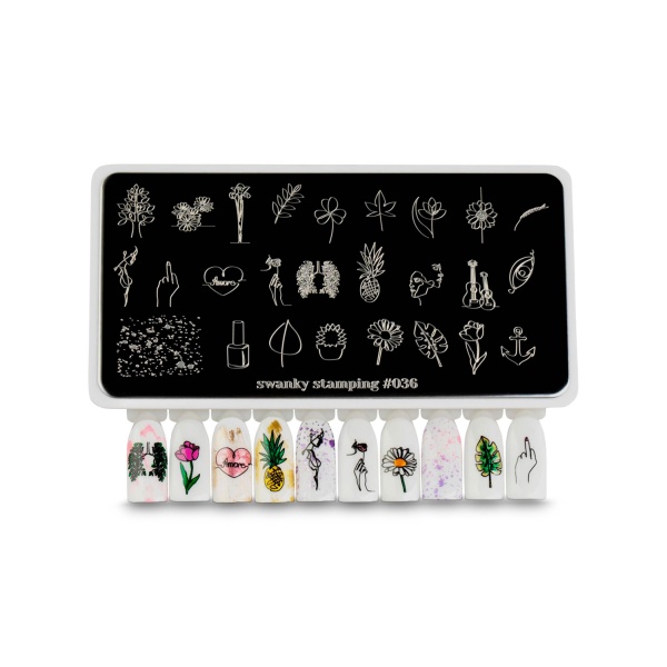 Swanky Stamping Пластина для стемпинга, №036 купить - 0