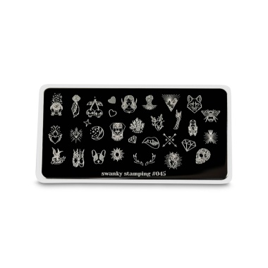 Swanky Stamping Пластина для стемпинга, №045 купить