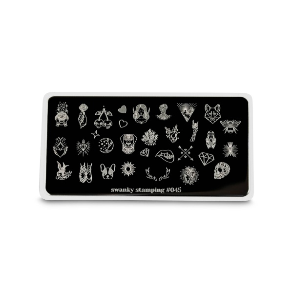 Swanky Stamping Пластина для стемпинга, №045 купить - 0