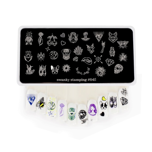 Swanky Stamping Пластина для стемпинга, №045 купить - 0