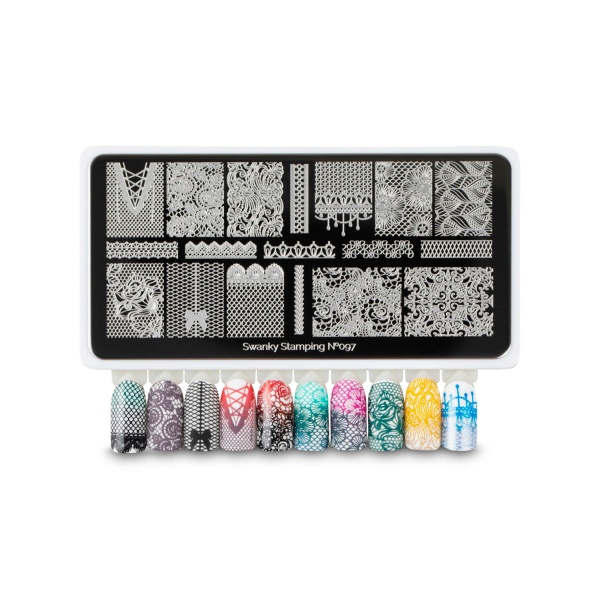 Swanky Stamping Пластина для стемпинга, №097 купить - 0