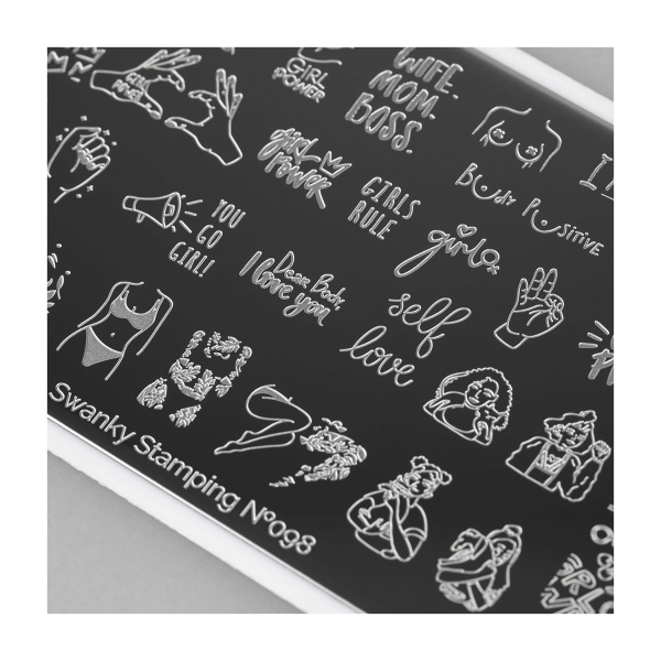 Swanky Stamping Пластина для стемпинга, №098 купить - 0