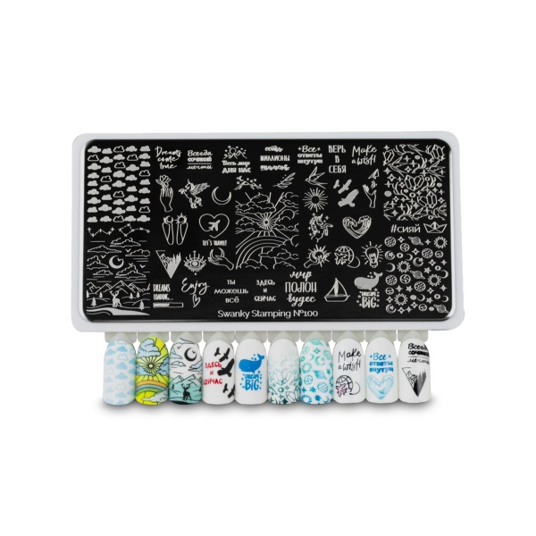 Swanky Stamping Пластина для стемпинга, №100 купить - 0