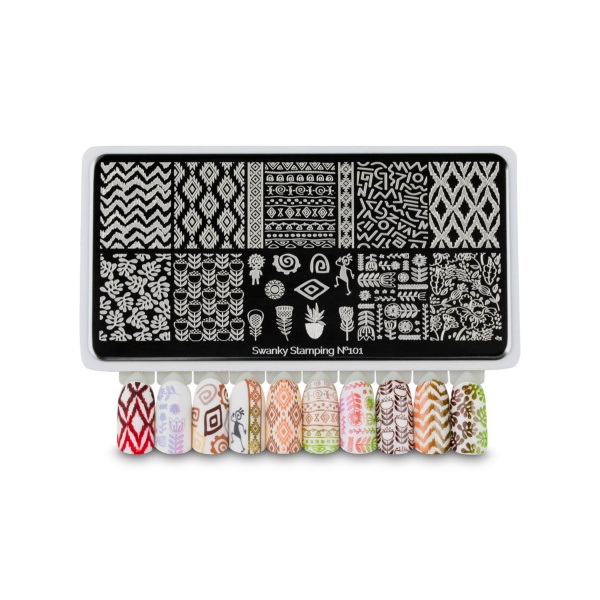 Swanky Stamping Пластина для стемпинга, №101 купить - 0
