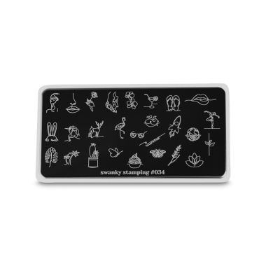 Swanky Stamping Пластина для стемпинга, №034 купить