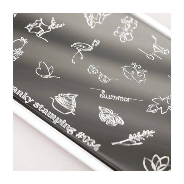 Swanky Stamping Пластина для стемпинга, №034 купить - 0