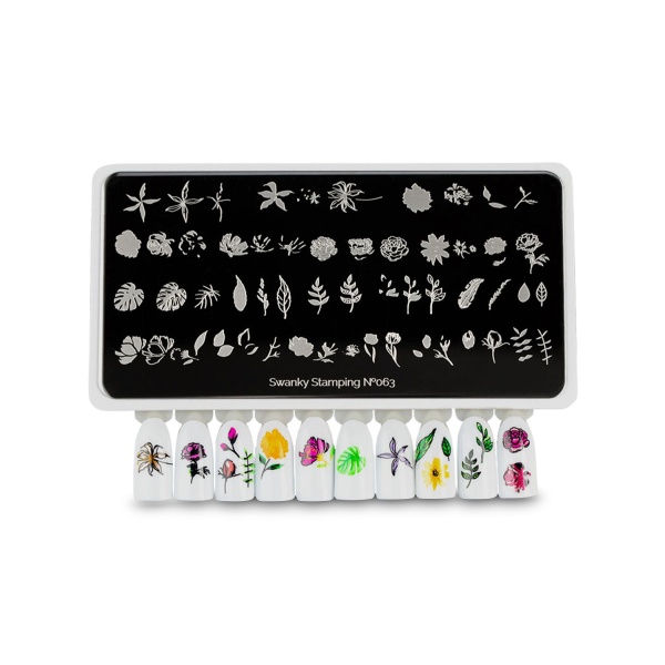 Swanky Stamping Пластина для стемпинга, №063 купить - 0