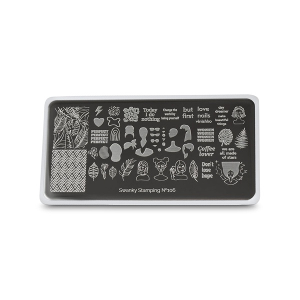 Swanky Stamping Пластина для стемпинга, №106 купить - 0