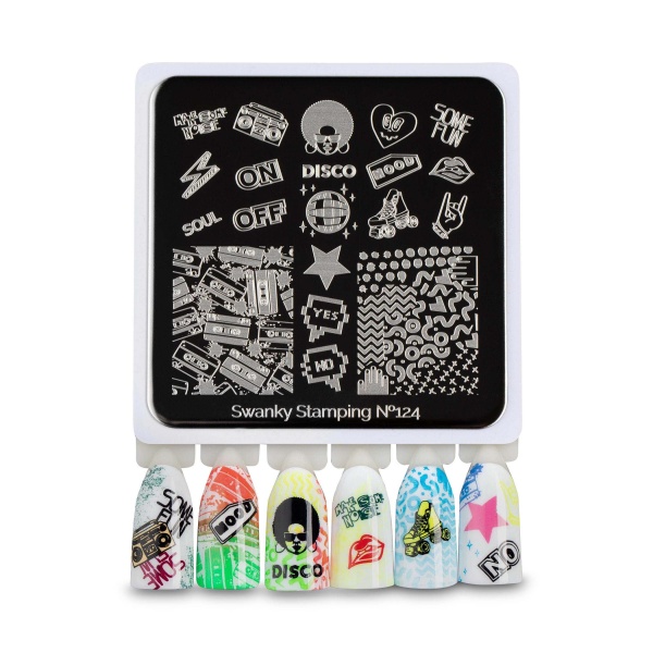 Swanky Stamping Пластина для стемпинга 6x6, №124 купить - 0