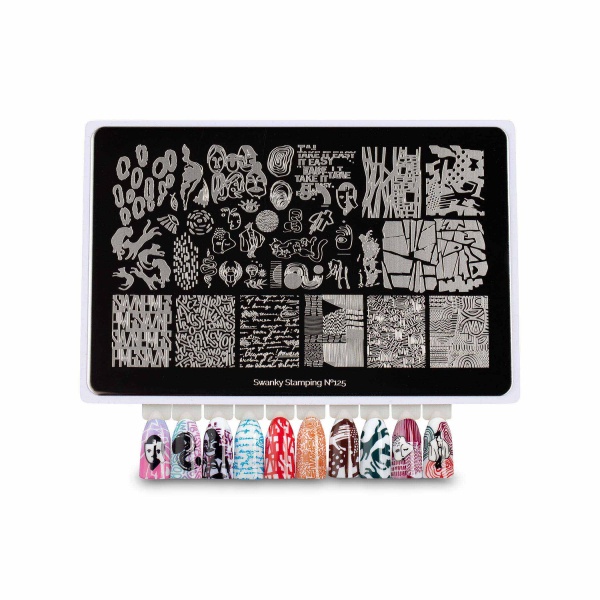 Swanky Stamping Пластина для стемпинга 14.5x9.5, №125 купить - 0
