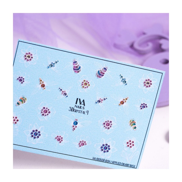 IVA Nails Слайдер-дизайн 3D Crystal-4 купить - 0