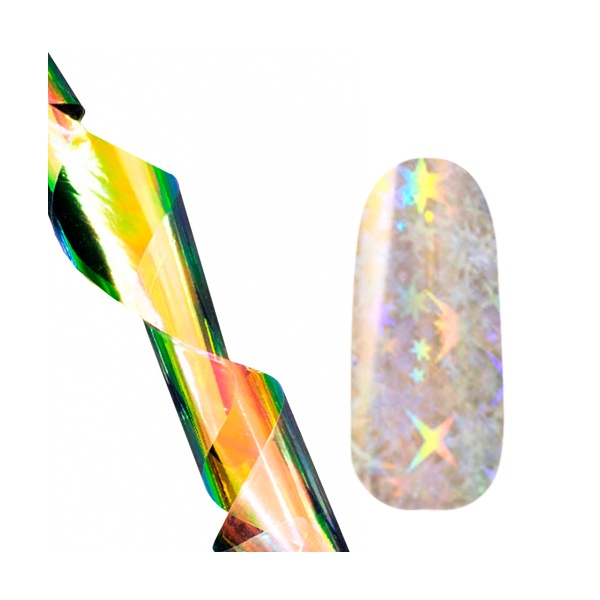 TNL Professional Фольга для литья переводная FlTX12, звезды голография Lux купить - 0