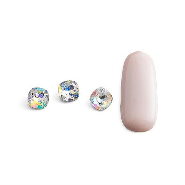 TNL Professional Стразы для дизайна ногтей, прозрачные, Квадрат мягкий, 10 шт купить - 0