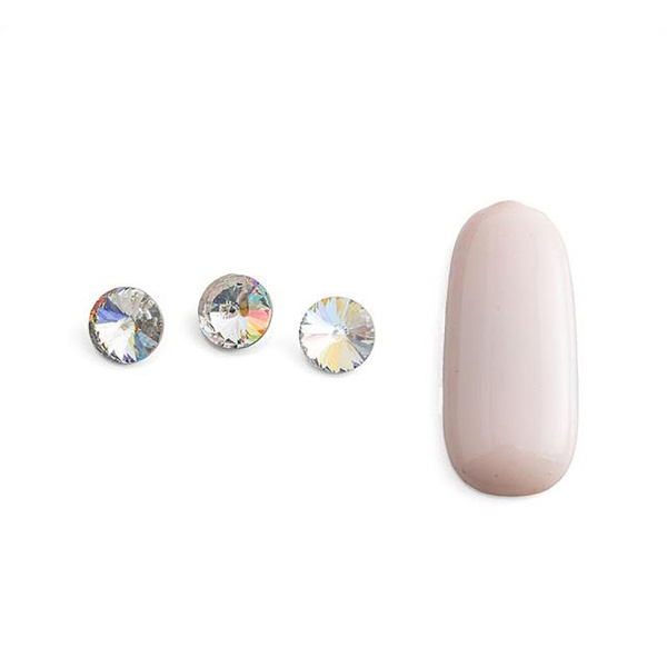 TNL Professional Стразы для дизайна ногтей, прозрачные, Круг, 10 шт купить - 0