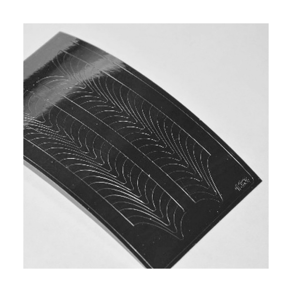 Ibdi Nails Металлизированные наклейки Metallic stickers, №131, серебро купить - 0