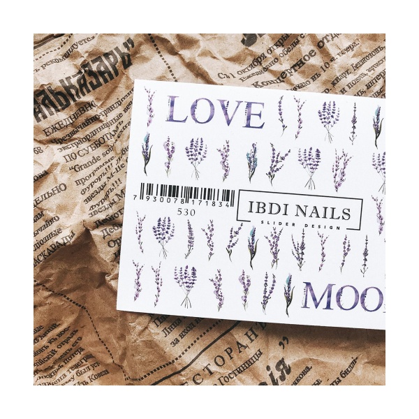 Ibdi Nails Слайдер-дизайн на прозрачной пленке, №530 купить - 0
