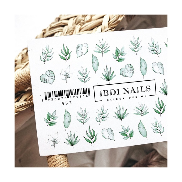 Ibdi Nails Слайдер-дизайн на прозрачной пленке, №532 купить - 0