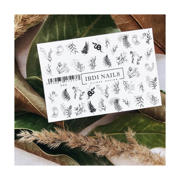 Ibdi Nails Слайдер-дизайн на прозрачной пленке, №539 купить - 0