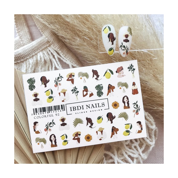 Ibdi Nails Слайдер-дизайн Colorful, №092 купить - 0