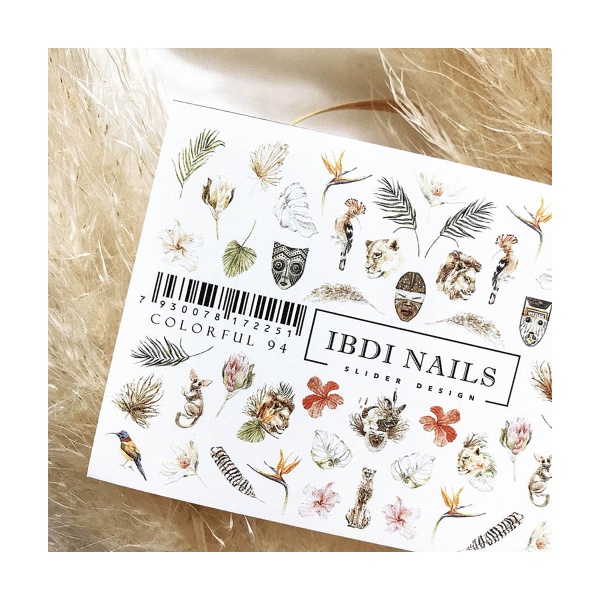 Ibdi Nails Слайдер-дизайн Colorful, №094 купить - 0