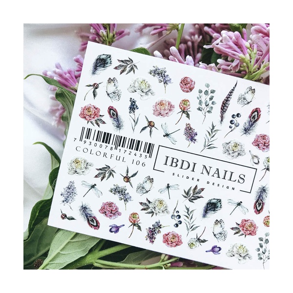 Ibdi Nails Слайдер-дизайн Colorful, №106 купить - 0